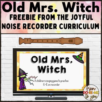 Old mrs witch aong